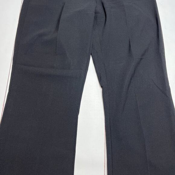 HUGO BOSS Tulia Virgin Wool Flare Leg Trousers SIZE 4 Black Dress Pants - Picture 12 of 13